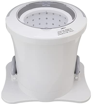 HWGING Machine de Déshydratation Manuelle, Corde de Traction Manuelle, Déshydrateur électrique Gratuit de 2500 Tr/min pour Vêtements pour Chambre à Coucher (Blanc)