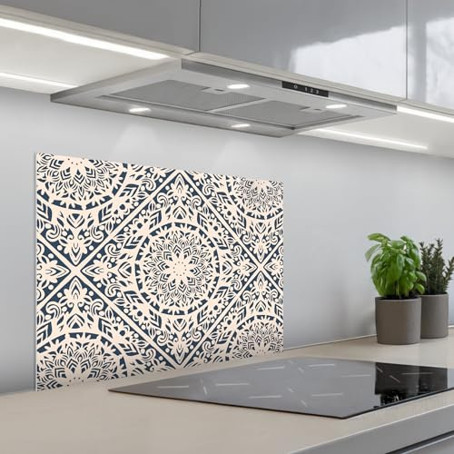 KitchenYeah© Crédence Adhésive Résistant À La Chaleur 50x70 cm Protection Mur Cuisine Panneaux Muraux Adhesif Panneau Decoratif Interieur Design - Ornement - Vintage - Retro