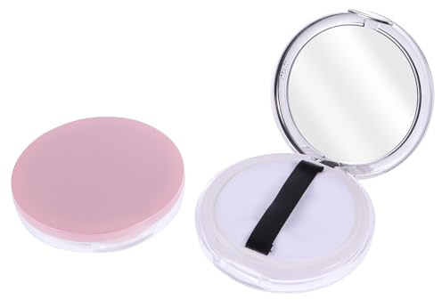 GALPADA Étui à Poudre Cosmétique 5G Ultra Fin 2Pcs en Plastique Rechargeable Pratique pour Voyage et Sorties Poudre Fixatrice Maquillage