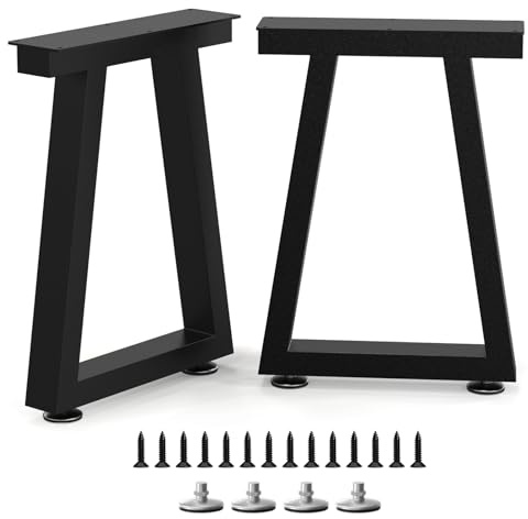 Metal Table Legs, Heavy Duty Trapezoid Legs for Coffee Tables,Set of 2 | Heavy Duty, Set of 2