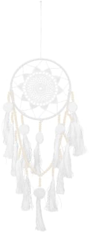 Artibetter Grande acchiappasogni da parete, decorazione murale in macramè in stile boho, acchiappasogni intrecciato a mano con nappe in stile bohémien per soggiorno e camera da letto.