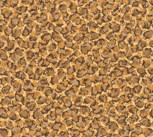 A.S. Création VERSACE WALLPAPER Vliestapete Vasmara Luxustapete mit Leopardenmuster 10,05 m x 0,70 m braun metallic orange Made in Germany 349023 34902-3