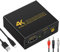 Yukidoke HDMI Audio Extractor 4K HDMI Audio Splitter Sound Converter Digital Toslink/SPDIF + Analog Optical 3.5mm Aux Stereo Lossless Sound On Soundbar Speaker for PS4 Xbox Blue-Ray DVD Player
