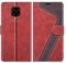 MOBESV Funda para Xiaomi Redmi Note 9 Pro, Funda Libro Magnético Carcasa para Xiaomi Redmi Note 9 Pro Funda con Tapa, Rojo