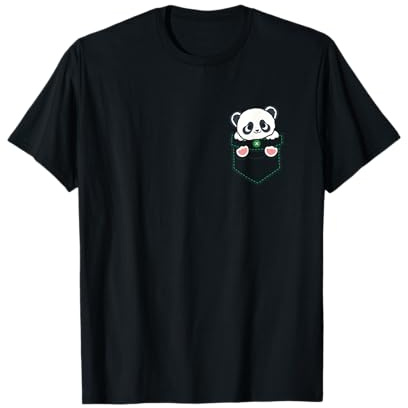 Panda Tshirt Hombres Mujeres niños Ropa de Panda Camiseta