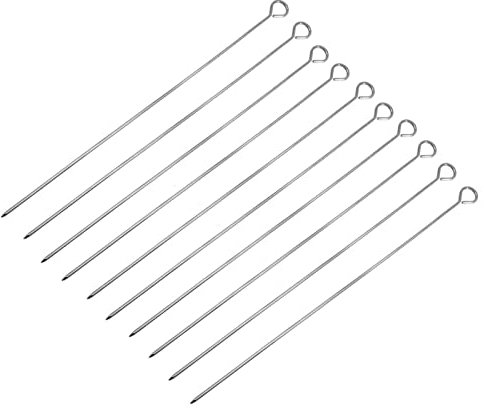 Brochettes de Barbecue 10 pcs pique-nique extérieur barbecue inox un barbecue Brochettes grillées un barbecue Brochette de viande Brochettes Brochettes Brochettes Tool d'aiguilles de torréfaction