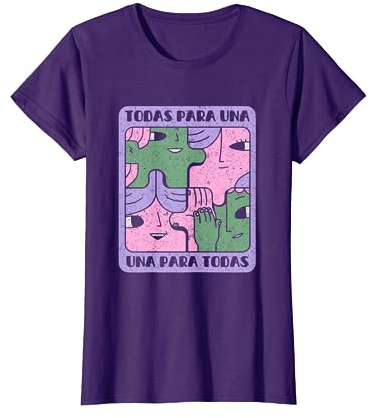 Camiseta Feminista Morada Todas Unidas 8M Marzo Camiseta