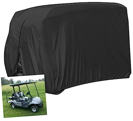 BESPORTBLE 4-Personen Wagenabdeckung 210d Oxfordstoff Mit Uv Schutz Regendicht 285x122x168cm Abdeckdach Für Golfwagen Und Clubautos
