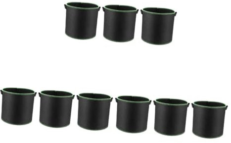 BESPORTBLE 9pezzi Sacchetti Per Coltivazione Di Piante Da Pz Pouch Per Patate e Fiori Giardinaggio Con Drenaggio Automatico e Ventilazione Ottimale Per Esterni e Balcone