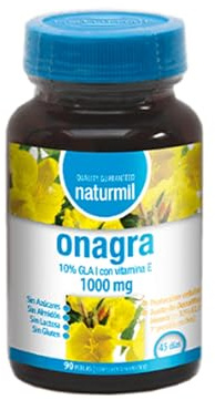 Naturmil Onagra 1000mg con 10% GLA y Vitamina E - 90 Cápsulas | Bienestar Natural