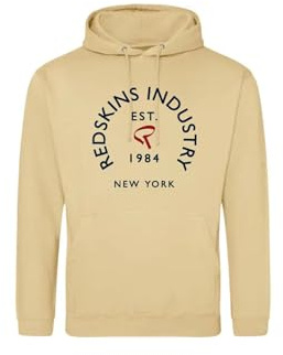 Redskins tröja tröja huvtröjor sporttryck kläder barn pojke och flicka vinter fleece varm modell SC RS4102 beige 8 år, Beige färg, 8 �r