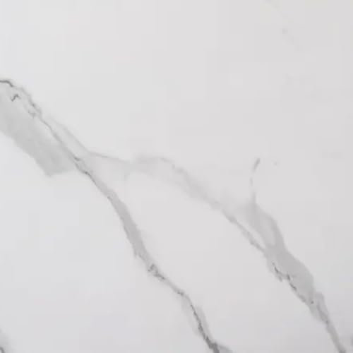 BAYSTONE® Bathroom Shower Wall Panel 2400 x 1000mm, PVC Cladding Coloured Panels for Showers, Matt White Marble
