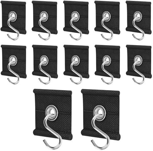 Katyjun 12 Stück Kederhaken Kederöse Haken für 5/6 mm, 7/8 mm Kederschiene, RV Markisenhaken
