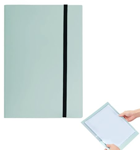 Planchette à pince pliable, Porte Document, A4 sur A5, format vertical et horizontal, idéale pour les voyages et les affaires pour max 20 feuilles