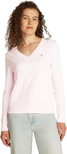 Tommy Hilfiger Women’s V-Neck Jersey Knitted Jumper