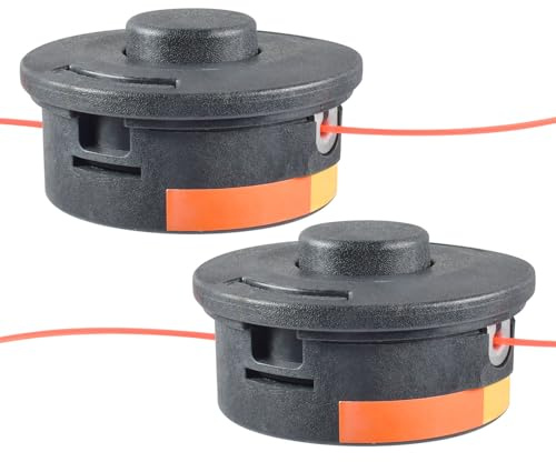 2 Cabezales AutoCut C25-2 con Hilo M10 x 1.0FLH para Desbrozadora Stihl FS55 FS55R FS80 FS85 - Recortador con Pomo de Acero Resistente