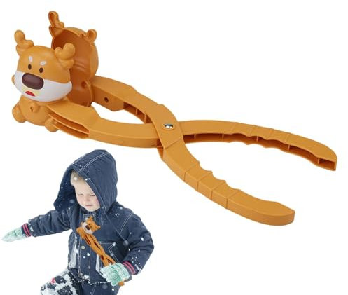 Schneeballmacher,Schneeballmacher - Weihnachtselch-Schneeballmacher,Lustige Schneespiele, Winterspielzeug, Spielzeug zum Aufsammeln, kreativer Schneeball-Clip für Kinder, Schneeschlacht, , Outdo