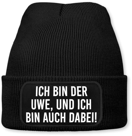 Prozente Momente Ich Bin auch dabei! - Beanie Personalisiert | Strickmütze | Wollmütze | Beanie mit Druck | lustige Sprüche | Apres-Ski | Winter