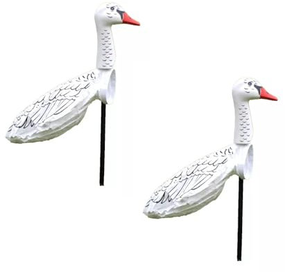 Generisch 2er Set Windgans Gänse Windspiel Gans Maritime Gartendeko Windsack