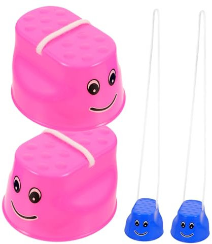 TOYANDONA 4 Stück Balancier Stelzen Aus Kunststoff Für Kinder Stabil Und Sicher Interaktives Gleichgewichtsspielzeug Für Kindergarten Und Outdoor Spiel