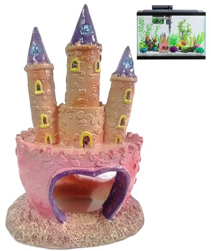 LejeMaek Fischhaus für Aquarium, Harzaquarium -Dekorschlos