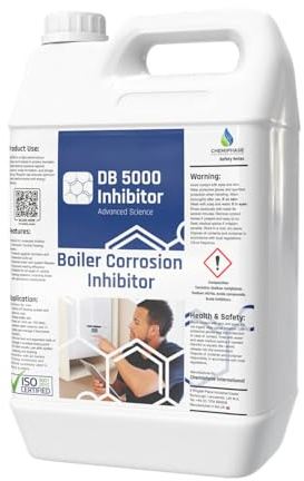 Chemiphase DB 5000 Domestic Boiler Inhibitor 5 L | Central Heating Protection Against Corrosion, Scale & Sludge | Safe for Aluminium, Combi & Condensing Systems