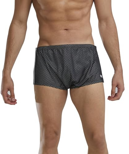 TYR Men's Poly Mesh Trainer Swim Suit (Black, 34)
