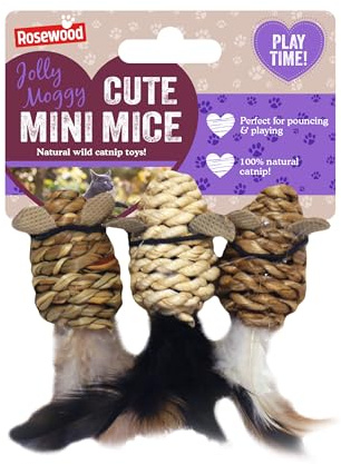 Rosewood Jolly Moggy Vild kattmynta leksak minimöss