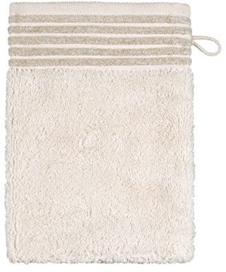 Möve Wellness - Manopla de baño (15 x 20 cm, 100% algodón), Color Natural