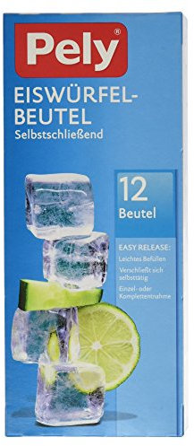 pely Eiswürfel, selbstschließend, 12 Beutel, weiß, Stück