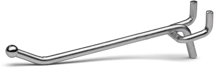 Presa Heavy Duty Metal Peg Board Shelving Hooks, 4-Inch, 50-Pack