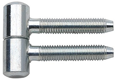 Gedotec Möbelband Metall Türbänder Zimmertür Einbohrband zweiteilig | Zargenbänder zum Einbohren | Band Gr. ø 11 mm | Stahl verzinkt | Scharnier Modell 1.1100 | 6 Stück - Türscharnier für Holz-Türe