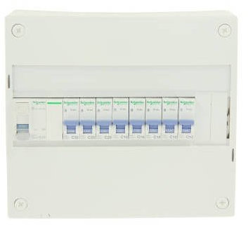 Tableau pré équipé monté câblé 1 rangée 1 ID 63A Type A + 8 disj SHN03710017 -SCHNEIDER