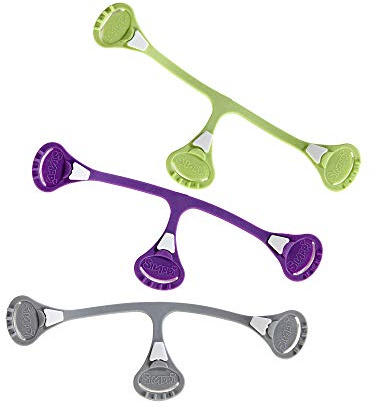 Snappi Cloth Diaper Clips | Replaces Diaper Pins | Use with Cloth Prefolds and Cloth Flatfolds 3 Count (Pack of 1 )