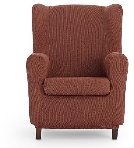 Eysa Ulises - Funda de sillón orejero elástica, color caldera, tela, Una Plaza
