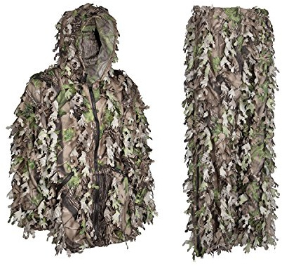 North Mountain Gear Camouflage Ghillie Suit - Camo Leafy Suit - Woodland Green - X-Large