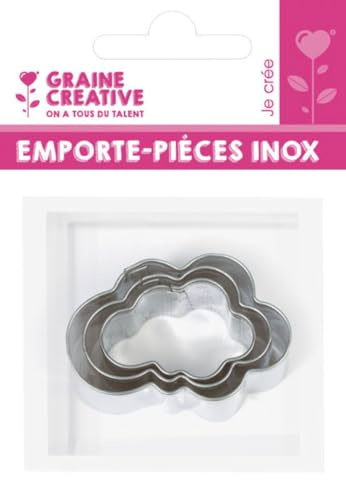3 mini cortadores de galletas de acero inoxidable nubes