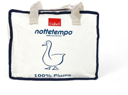 Piumino d'oca per lettino neonato certificato, Gabel, 90% piumino bianco, caldo e morbido, 80x120 cm