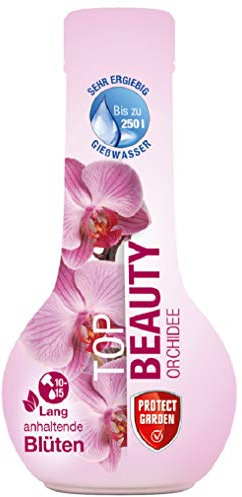 PROTECT GARDEN Top Beauty Orchidee, Orchideendünger, Orchideen-Aufbaukur für alle Orchideen-Arten für langanhaltende Blüten, 175 ml Konzentrat für bis zu 250 Liter Gießwasser