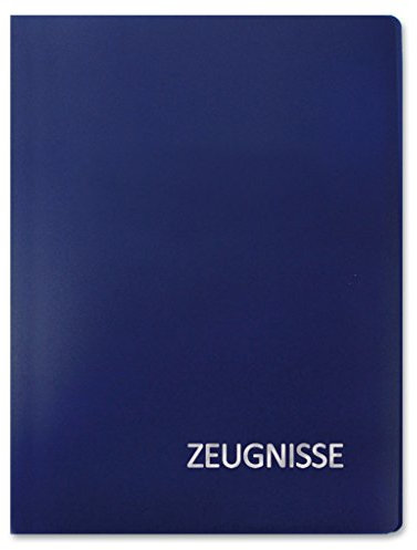 Roth Zeugnismappe Basic A4 Blau 20 Einlagen