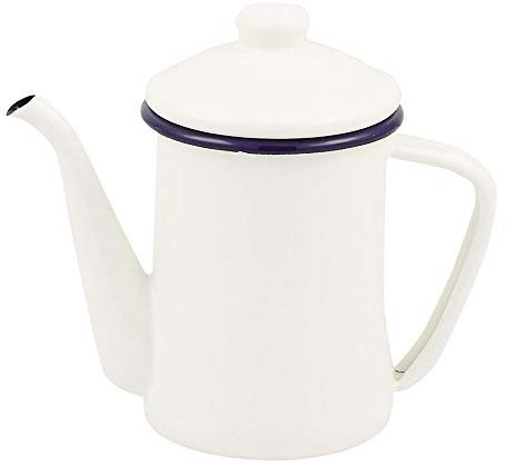 Pearl Metal HB-4415 Kaffeekanne, Weiß, 600.3 ml (600 ml), Emaille, perfekte Größe