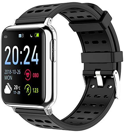 Smart watch Orologio Fitness Tracker Uomo Donna Impermeabile IP68 Smart Watch Schermo da 1.3 pollici con Cardiofrequenzimetro Pedometro Contapassi Monitoraggio del Sonno Cronometro per Android iOS
