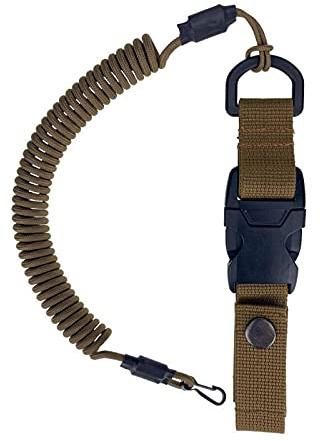 EdcX Paracord Tactical Lanyard, Spiral-Kabel, elastischer Schlüssel-Anhänger aus Paracord