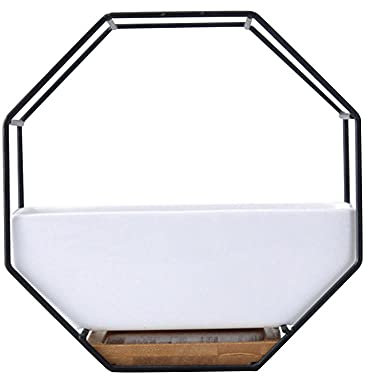 Pot De Fleur Cactus Pot Jardin Pot Plante Succulentes Mur D'Octagon Suspendu Plante Succulente Plante Fleur Table Table Céramique Assiette Vase Décor Fleur Plante En Pot / Fleur Pot De Jardin Groot-No
