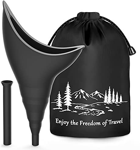 Urinella für Frauen Wandern Camping Zubehör, Wiederverwendbarer Pinkelhilfe für Urinal Frauen Unterwegs Campingtoilette PIPI Silikon Trichter Reise Camping Festival Zubehör