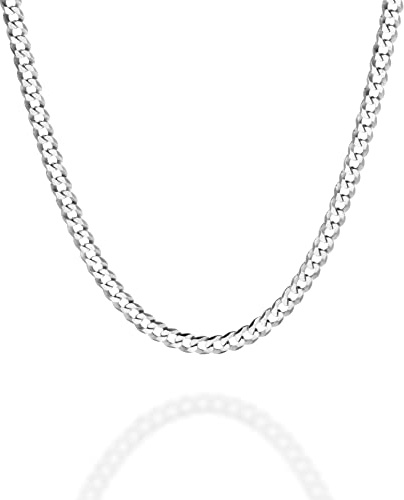 QUADRI - Halskette Herren Silber 925 - Panzerkette - Made in Italy
