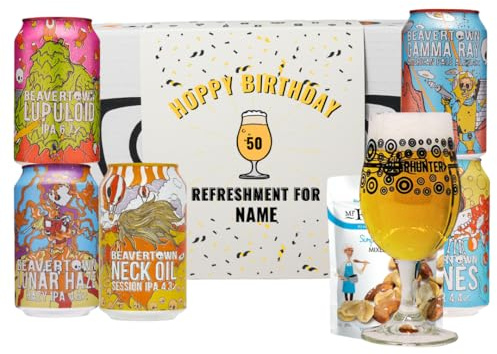 Personalised Hoppy Birthday Beavertown Craft Beer Gift Set