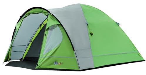 Portal Zelt 3-4 Perosonen Camping wasserdicht 4000mm Kuppelzelt mit Vorzelt Familienzelt Festivalzelt für Camping Reise Garten