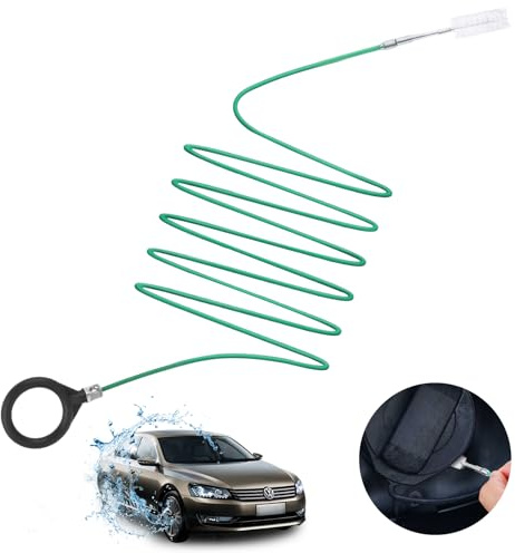 Andibro Brosse de Nettoyage de canalisation de Toit ouvrant de Voiture, Outil de Nettoyage de Trou de vidange Automatique Nettoyeur de Tube Long, Accessoires de Voiture Brosse de vidange Flexible