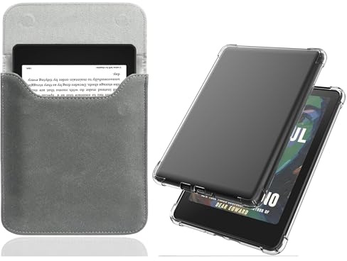 Sakenitly Schutzhülle für 6,8 Zoll Kindle Paperwhite 11. Generation und Signature Edition (Veröffentlichung 2021), Schutztasche und Leichte, Durchsichtige Hülle